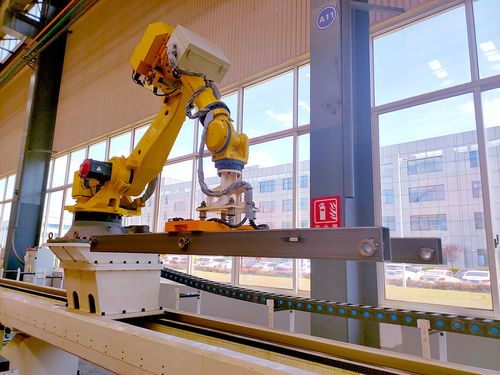 桁架机器人装配悍威磁力爪手,助力机械制造业的自动化生产