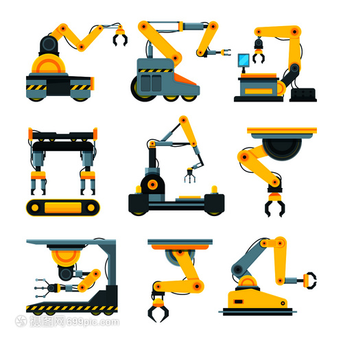 机械工业的器人手械工业的设备插图